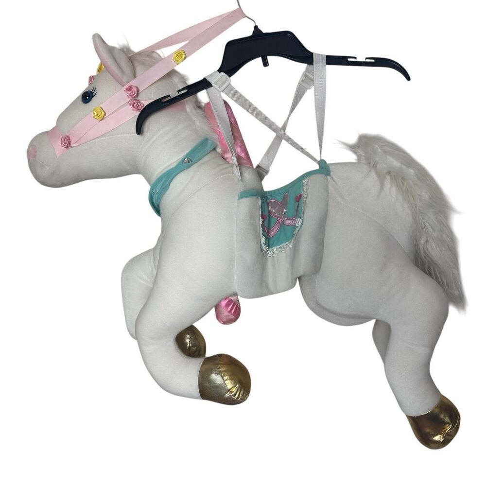 Dream Play Imagine Carousel Step-In Unicorn Horse RideParty Costume Kids Yrs 3-7